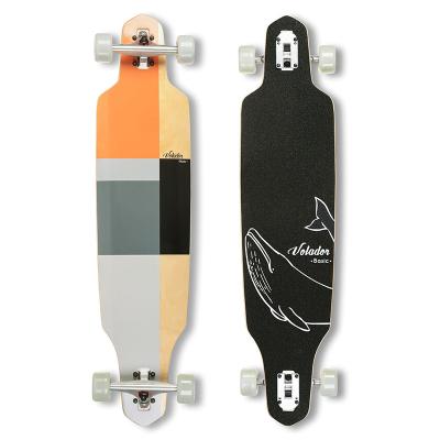 China Freeride& Complete Cruiser Maple Wood Longboard With Printing 40inch Maple Longboard Base Cruiser for sale