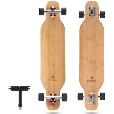 China Dance/Freestyle Tuck Custom Natural Blend Longboard Skateboards Flexible Bamboo Cruiser for sale