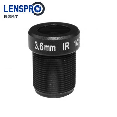 China Factory 5MP M12 series IR lens 3.6mm with 1/2.5