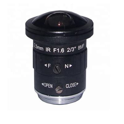 China Price yes suitable 2.5mm good quality 8MP CS Mount Fisheye Lens for sale