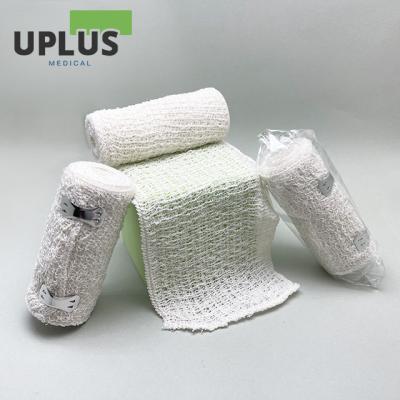 China Medical Elastic Wavy Cotton Spandex Bandage Spandex Cotton Polyester Crepe Dressing Compress Bandage,Safety Disposable Bandage for sale