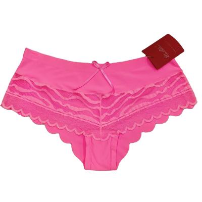 China Women QUICK DRY sexy sheer lingerie lace high waist thongs plus size G-string underwear panties briefs ladies T-back 1pcs/Lot zhx99 for sale