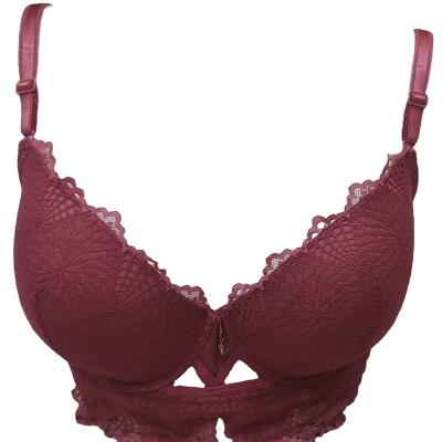 China New QUICK DRY Women Lace Up Bras Bralette Solid Color Underwear Vest Female Upper Comfortable Sexy Cavity Out Wireless Lingerie Seamless Bra for sale