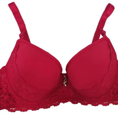 China QUICK DRY Thin Oversized Bra Sexy Gathered Anti-sagging Lace Tucked Breast Support Lingerie Women's Bra for sale