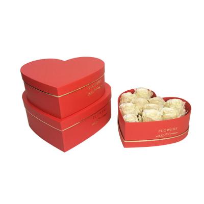 China 2021 New Arrival Supplier Flower Box Golden Heart Recyclable for sale