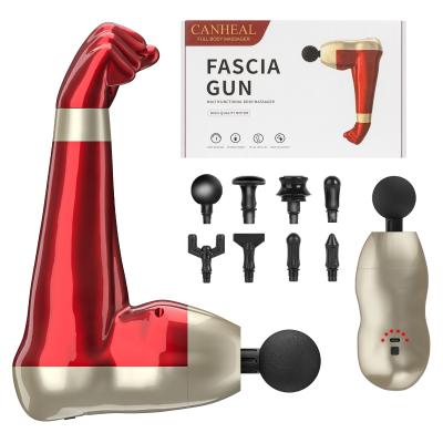 China Body Massager Gun Deep Pressure Relieve Massage Gun Private Label Gym Body Muscle Therapy Cordless Massage Gun for sale