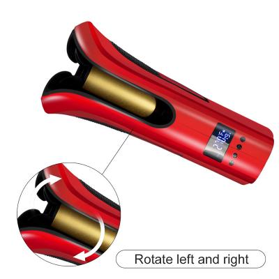 China Portable Auto Magic Cordless Automatic Hair Curler Rechargeable Cordless Hair Curler USB Styler Roller Hair Curler for sale