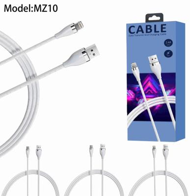 China New charging and data transmission factory price fast charger nylon cable for type C with fast charging for sale