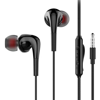 China Universal Bass Earphone Handsfree With Clip Comfortable Wearing Stereo Microphone 2IN1 For Iphone Samsung Vivo Opp Xiaomi Redmi Gionee for sale