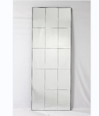 China OJC Modern Glass Integral Tile Mirror Frameless Set Vanity Mirror For Dresser Bedroom for sale