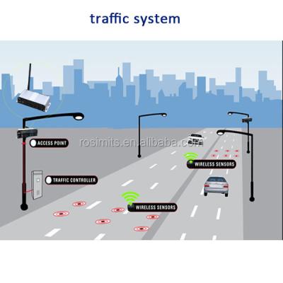 China Vehicle Counting Wireless Sensor Networks With Wireless Vehicle Detector Magnetic Sensor for sale