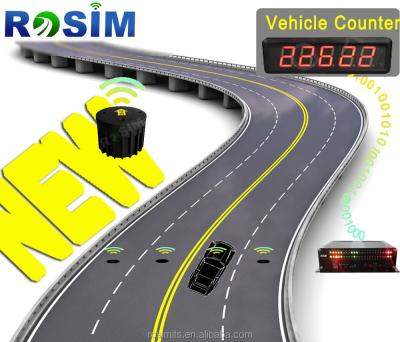 China Wireless Vehicle Detection FCC Communication Auto Traffic Counting Road Car Magnetic Traffic Counter for sale