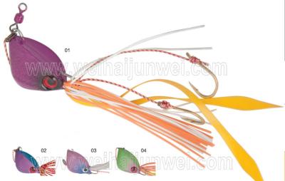 China New design best sale 40g/60g/80g rubber jig bait fishing lure JWRBJG08 for sale