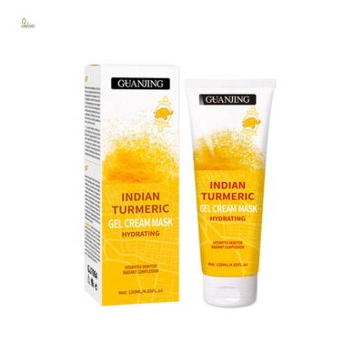 China Wholesale Natural Turmeric Gel Curcumin OEM Sleep Hydration Mask Moisturizing Brighitening Facial Mask for sale