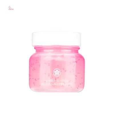 China Hot Sale Face Moisturize And Brighten Skin Cherry Blossom Replenishmen Sleep Facial Mask for sale