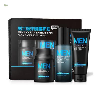 China Whitening Private Label Men Skin Care Products, Men Moisturizing Care Anti Aging Acne Skin Care Facial 3 Pieces Set for sale