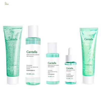 China Face Contains Centella Centella Extract Facial Cleanser, Essence, Repair Fluid Skin Care Set for sale