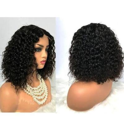 China Jerry Curl Soft Durable Brazilian Full Lace Wig Deep Curly Hair Wig Indian Hair Twist Wigs Headband Wigs for sale