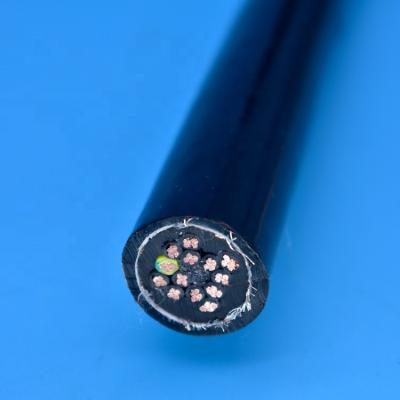 China Marine Double Sheathed Polyurethane PU-CY Highly Flexible Cable PU EFCY Screened Cable for sale