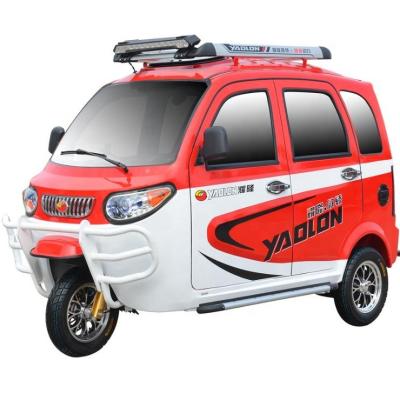 China YAOLON Electric Passenger Adult Tuk Tuk Bajaj Auto Rickshaw Passenger Tricycle in Low Price for India Taxi for sale