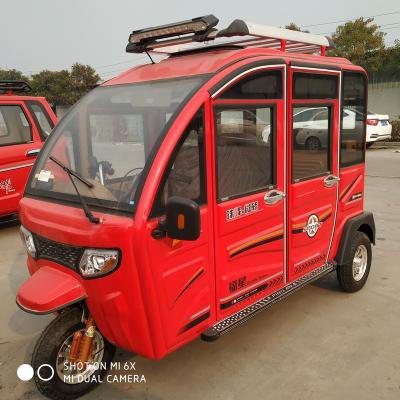 China Mini Diesel Tricycle Auto Tuk TukPassenger Gasoline Type ChinaTricycleManufacture Enclosed Passenger Tricycle for sale