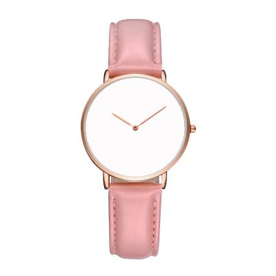 China Water Resistant White Watches White Dial Make Yourself Sublimation Printing Japan Movement 3ATM Women Men Size Quartz Wrist Watch for sale