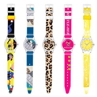 China Water Resistant OEM Custom Design Kids Watches Cartoon Cut Own Character Pattern Printed Kids Watch for sale