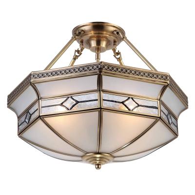 China DC1031 Luxury Copper Light Factory Price Residential/Hotel/Living Room Art Glass Brass Chandelier Brown Hotel Dining Room Decor Corridor Light for sale