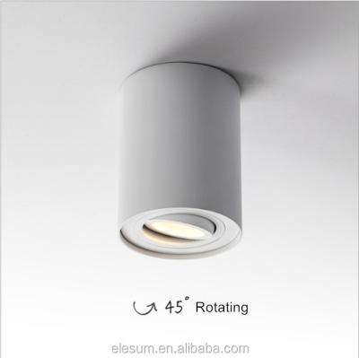 China Round GU10 COB Downlight Body 38 Beam Angle Outdoor Mounted Aluminum Ceiling Light for sale