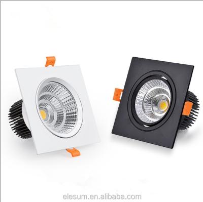 China Anti-glare Recessed Downlights Square COB Down Lights Embedded 10W 18W 30W Led Ceiling Light for sale