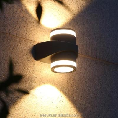 China Tempered Glass New Arrival Through The Wall Light Outdoor Lamp 2x6W IP65 Lighting Light for sale