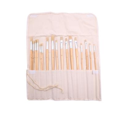 China Bristle Artmate Art Paint Brushes Set 18pcs with Canvas Roll for Watercolor Oil Gouache Acrylic Painting, Paint Set Brush, Paintbrush for sale