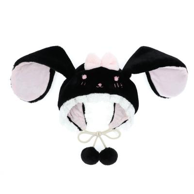 China Cute Hat Women's Rabbit Ear Party Lolita Plush Lolita Fall and Winter Thickening and All-match Warm for sale