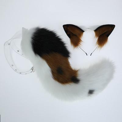 China Fashionable Naughty Costume Simulated Ear Animal Diffuse Cosplay Dress And Border Animal Production Tail Up Lovely Plush Headdress Hair Circle for sale