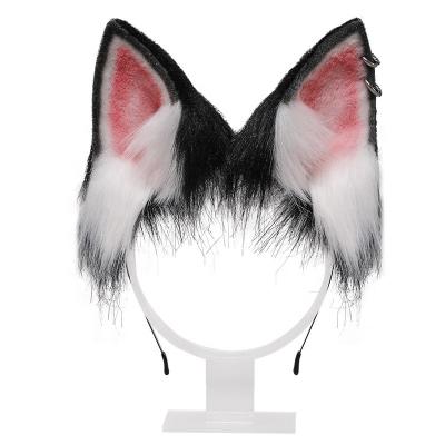 China Husky JK Taimei Dog Ear Hair Circle Headdress Of Handcrafted Animal Hair Accessories Ear Cosplay Props for sale