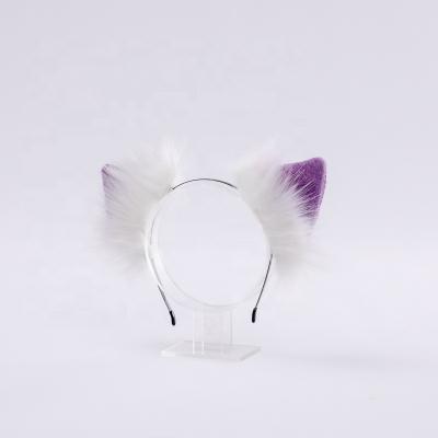 China Fashionable Cute Cat Wolf Fox Ears Animal Cosplay Halloween Accessories Hair Clips for sale