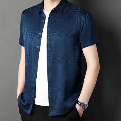 China Breathable Quality and Quantity Assured Sell Well 97% Silk Shirt Men Luxury for sale