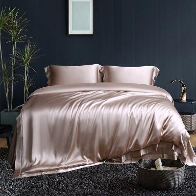 China Sustainable Modern Design Extremely Smooth Anti-wrinkle Four-piece Kit Silk Bedding Sets for sale