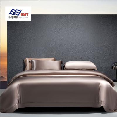 China Sustainable Luxury Home 100% Silk Custom Size 4ps Bed Sheet set for sale