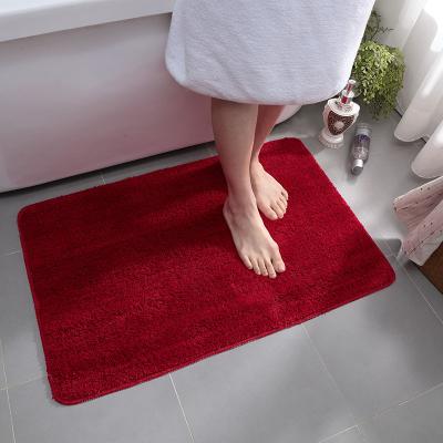 China Water Absorption Soft Red Front Entrance Mat Waterproof Production for sale