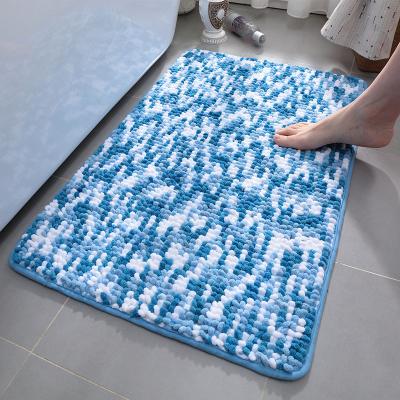 China Super Sustainable Chenille Microfiber Sponge Bath Mat 19x31 Inch for sale