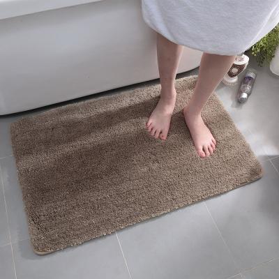 China Modern Household Waterproof Long Hair Microfiber Bathroom Customized Rug for sale