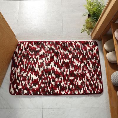 China Waterproof Moisture Removing Shoe Cleaning Door Mat in Red for sale