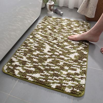 China Modern Non Slip Chenille Anti Slip Customized Waterproof Household Floor Mat for sale