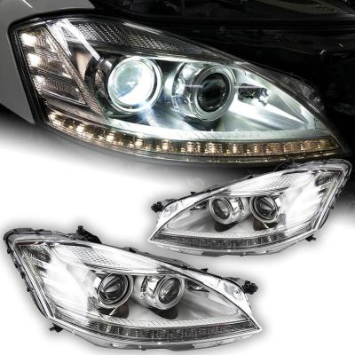 China Car Lights For W221 S Class 2006-2009 Dynamic Led Angel Eye Design Assembly S Class Of W221 S Headlight Modifcication Upgrade Drl Turn Signal Lamp for sale