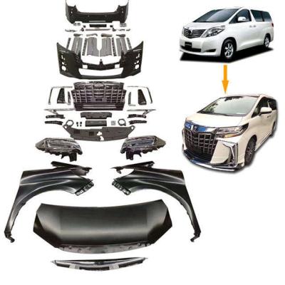 China ABS For Conversion 2008-2014 From Alphard To 2019-2022 Sc+M Body Kit Pp Material Bumper For Toyot Alphard 2008-2014 for sale