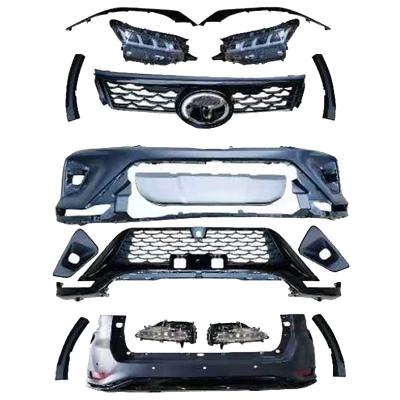 China High Quality Accessories ABS Black Front Car Bumpers Plastic Body Kits For Fortuner 2016+ for sale