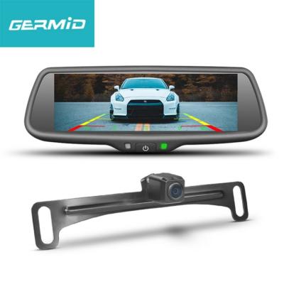 China Touch button; Two Ways To Mount Monitor Germid New Arrival Car Mirror With Adjustable Parking Gridlines Two Ways To Mount Monitor for sale