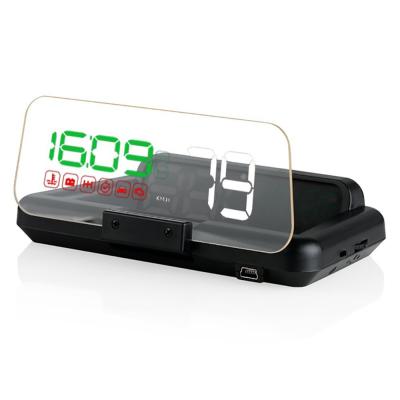 China New Clear HD OBD2 HUD Mirror Display C500 Head-Up Reading Speedometer Under Sunlight HUD-C500 for sale