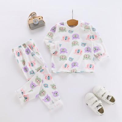 China 2019 Autumn Casual Children's Clothing Long Pants Cotton Cartoon Baby Underwear Set New for sale